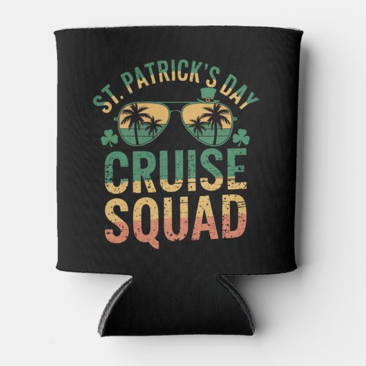 St Patrick's Day Cruise Squad Grappige Familie Mat Blikjeskoeler (Voorkant)