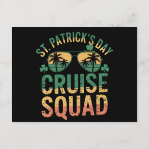 St Patrick's Day Cruise Squad Grappige Familie Mat Briefkaart