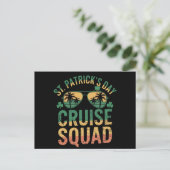 St Patrick's Day Cruise Squad Grappige Familie Mat Briefkaart (Staand voorkant)