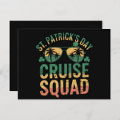 St Patrick's Day Cruise Squad Grappige Familie Mat Briefkaart (Voorkant / Achterkant)