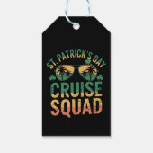 St Patrick's Day Cruise Squad Grappige Familie Mat Cadeaulabel (Achterkant)