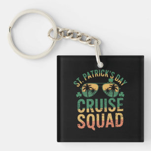 St Patrick's Day Cruise Squad Grappige Familie Mat Sleutelhanger