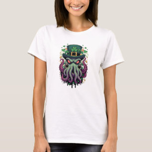 St. Patrick's Day Cthulhu T-shirt
