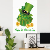 St. Patrick's Day Cupcake Poster (Thuiskantoor)
