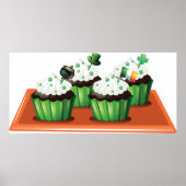 St Patricks Day Cupcakes Poster (Voorkant)