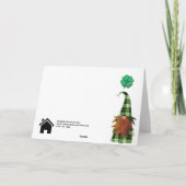 St. Patrick's Day Custom Logo Business Referral Bedankkaart (Achterkant)