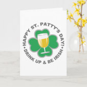 St. Patrick's Day custom wenskaart Kaart (Gele Bloem)
