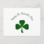 St. Patrick's Day Cute Green Shamrock Feestdagenkaart (Voorkant)