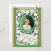  St. Patricks Day Cute Irish Baby Briefkaart (Voorkant / Achterkant)