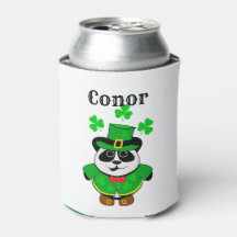 St. Patrick's Day Cute Panda Beer gepersonaliseerd
