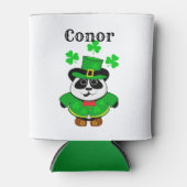 St. Patrick's Day Cute Panda Beer gepersonaliseerd Blikjeskoeler (Voorkant)
