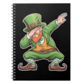 St Patricks Day Dab Dabbing Kabouter In Groen  Notitieboek (Voorkant)