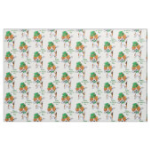 St. Patrick's Day Dabbing Beagle Stof (Fat Quarter)