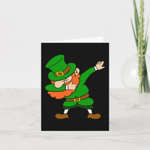 St. Patrick's Day Dabbing Dab Kabouter Iers Plezie Kaart