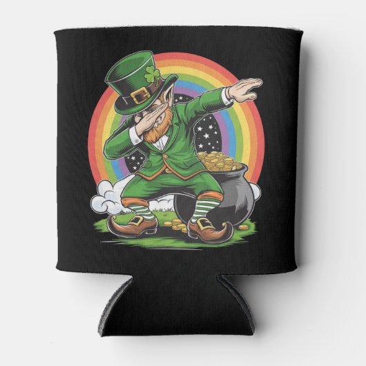 St. Patrick's Day Dabbing Kabouter Dab Dans Blikjeskoeler (Voorkant)