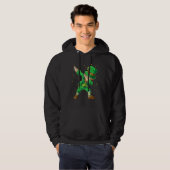 St Patricks Day Dabbing Leprechaun Boys Kids Men D Hoodie (Voorkant volledig)