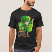 St. Patricks Day Dabbing Leprechaun Boys Kinder Ma T-shirt (Voorkant)