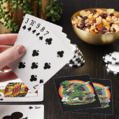 St Patricks Day Dabbing Leprechaun Dab Dance Pokerkaarten (Insitu)