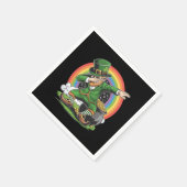 St Patricks Day Dabbing Leprechaun Dab Dance Servet (Hoek)
