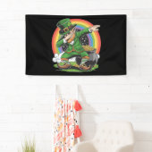 St Patricks Day Dabbing Leprechaun Dab Dance Spandoek (Insitu)