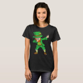 St Patricks Day Dabbing Leprechaun  Irish Dab T-shirt (Voorkant volledig)
