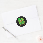 St Patricks Day Dabbing Leprechaun Irish Shamrock Ronde Sticker (Envelop)
