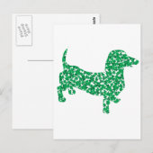 St. Patrick's Day Dachshund Briefkaart (Voorkant / Achterkant)
