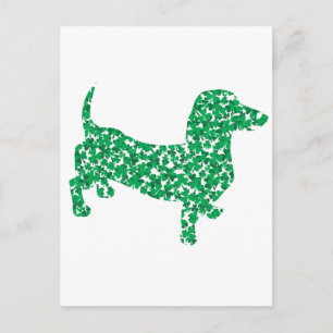 St. Patrick's Day Dachshund Briefkaart