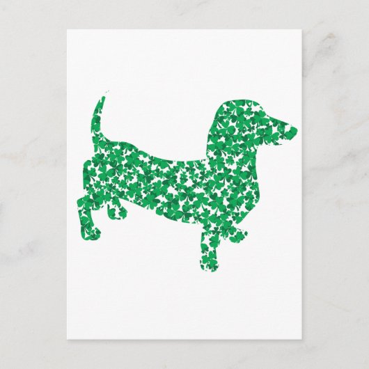 St. Patrick's Day Dachshund Briefkaart (Voorkant)