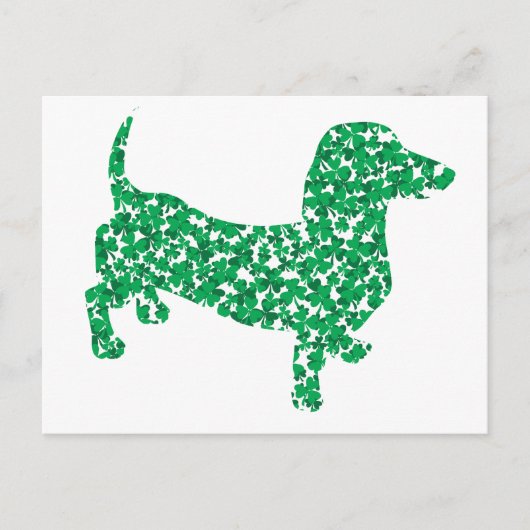 St. Patrick's Day Dachshund Briefkaart (Voorkant)