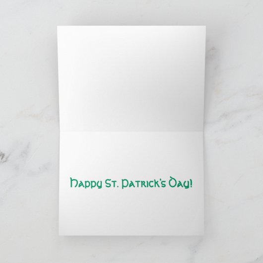 St. Patrick's Day Dachshund Kaart (Binnen)