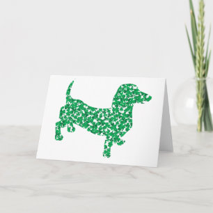 St. Patrick's Day Dachshund Kaart