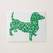 St. Patrick's Day Dachshund Legpuzzel (Horizontaal)
