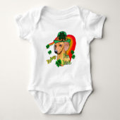 St. Patrick's Day Dachshund Romper (Voorkant)