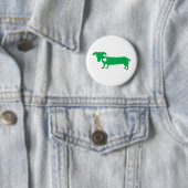 St. Patrick's Day Dachshund Ronde Button 5,7 Cm (In situ)