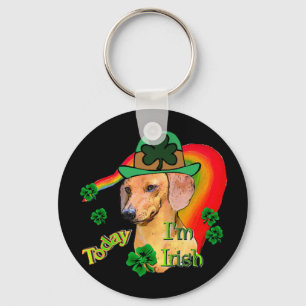 St. Patrick's Day Dachshund Sleutelhanger