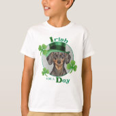 St. Patrick's Day Dachshund T-shirt (Voorkant)