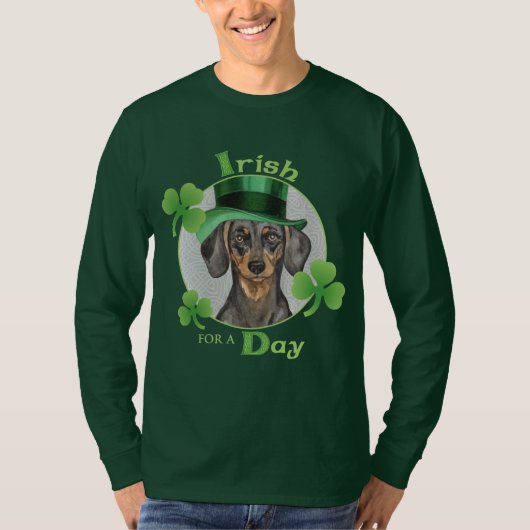 St. Patrick's Day Dachshund T-shirt (Voorkant)