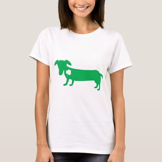 St. Patrick's Day Dachshund T-shirt (Voorkant)