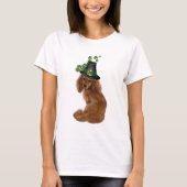 St. Patrick's Day Dachshund T-shirt voor dames (Voorkant)