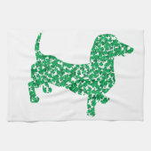 St. Patrick's Day Dachshund Theedoek (Horizontaal)