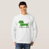 St Patrick's Day Dachshund Wiener Dog Long on Luck T-shirt (Voorkant volledig)