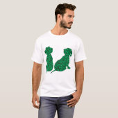 St. Patrick's Day Dachshunds T-shirt (Voorkant volledig)
