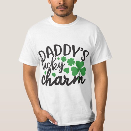 St.Patrick's Day daddy's lucky charm Irish St.Patr T-shirt (Voorkant)