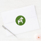 St. Patrick's Day Dala Horse Sticker (Envelop)