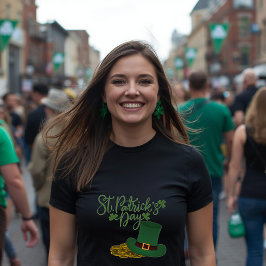 St. Patrick's Day Dames Basic T-Shirt