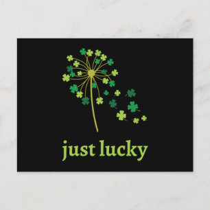 St Patricks Day Dandelion Shamrock Uitnodiging Briefkaart