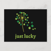 St Patricks Day Dandelion Shamrock Uitnodiging Briefkaart (Voorkant)