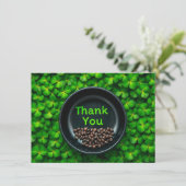 St. Patrick's Day dank je kaart (Staand voorkant)