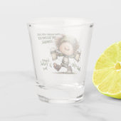 St. Patrick's Day Dansende Kabouter Shotglas Shot Glas (Achterkant)